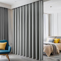 Light Grey Room Divider Curtains Blackout Panel W120 x H84 in