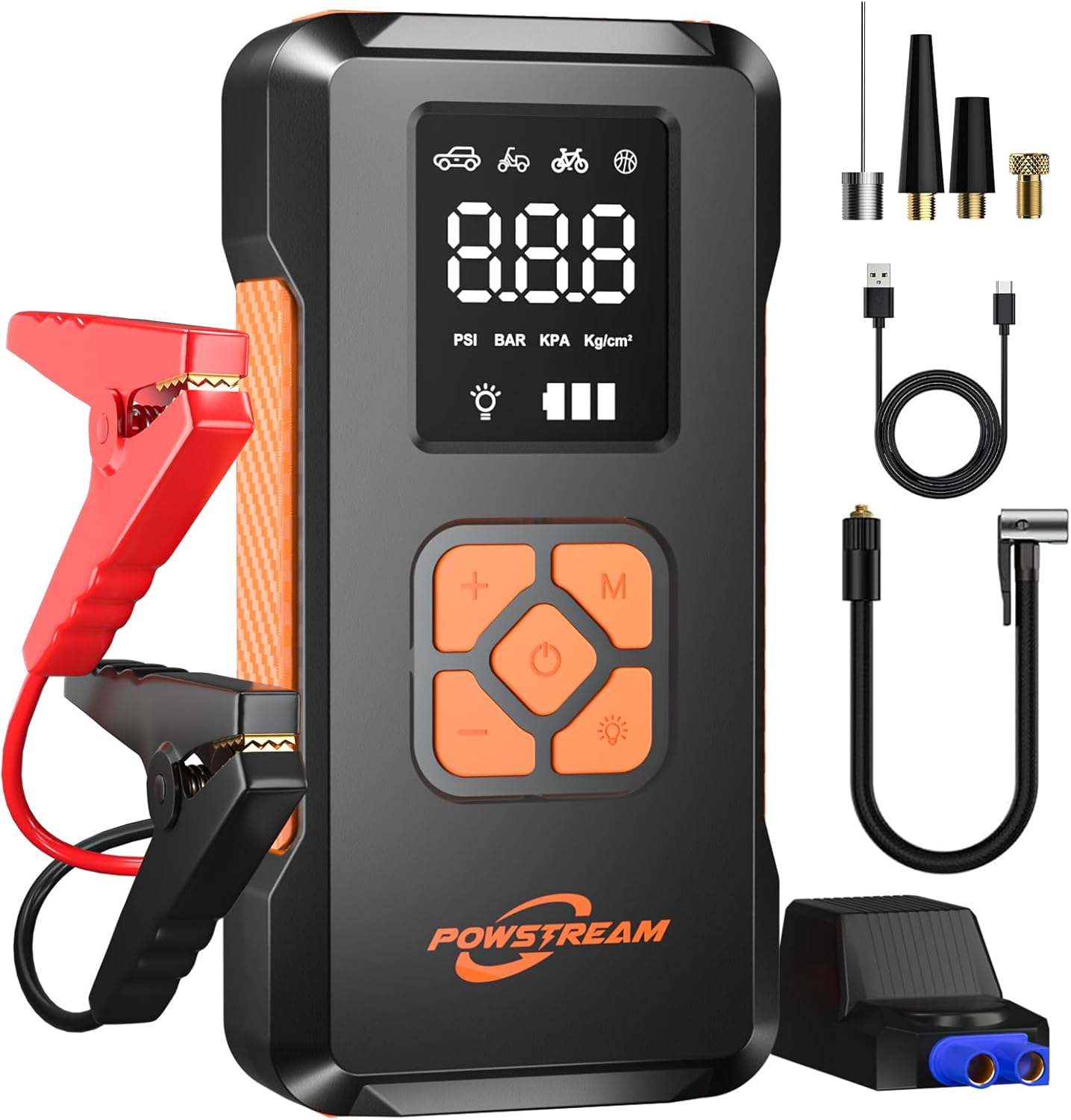 POWSTREAM: 3500A Jump Starter & Air Compressor