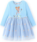 Disney Princess Toddler Ruffle Long-Sleeve Mesh Tulle Dress - Cute