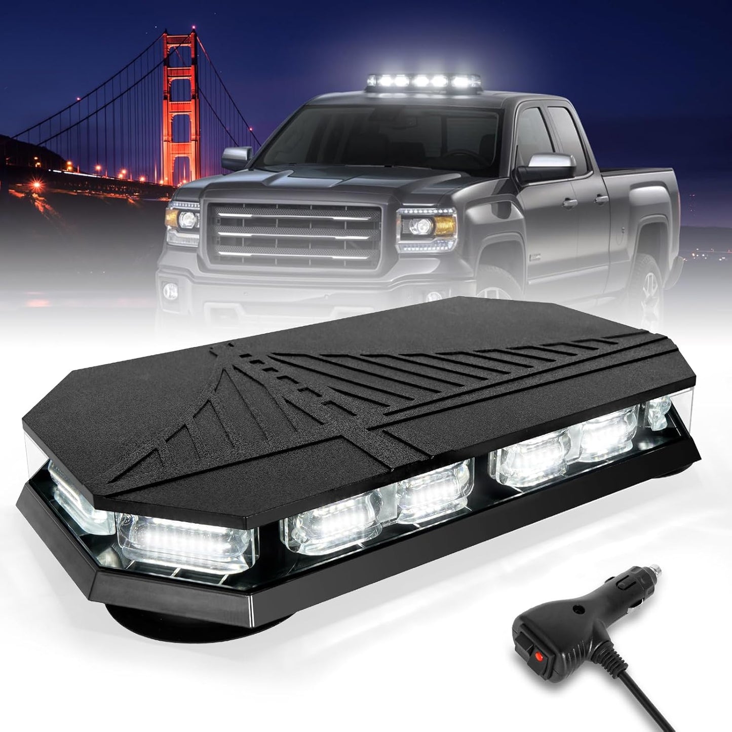 HLauto 406D Rooftop Emergency Strobe Lights Bar for Safety
