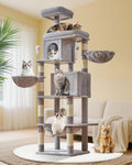 Taoqimiao Cat Tree 77-Inch Multi-Level Tower - Stable Condo for Large