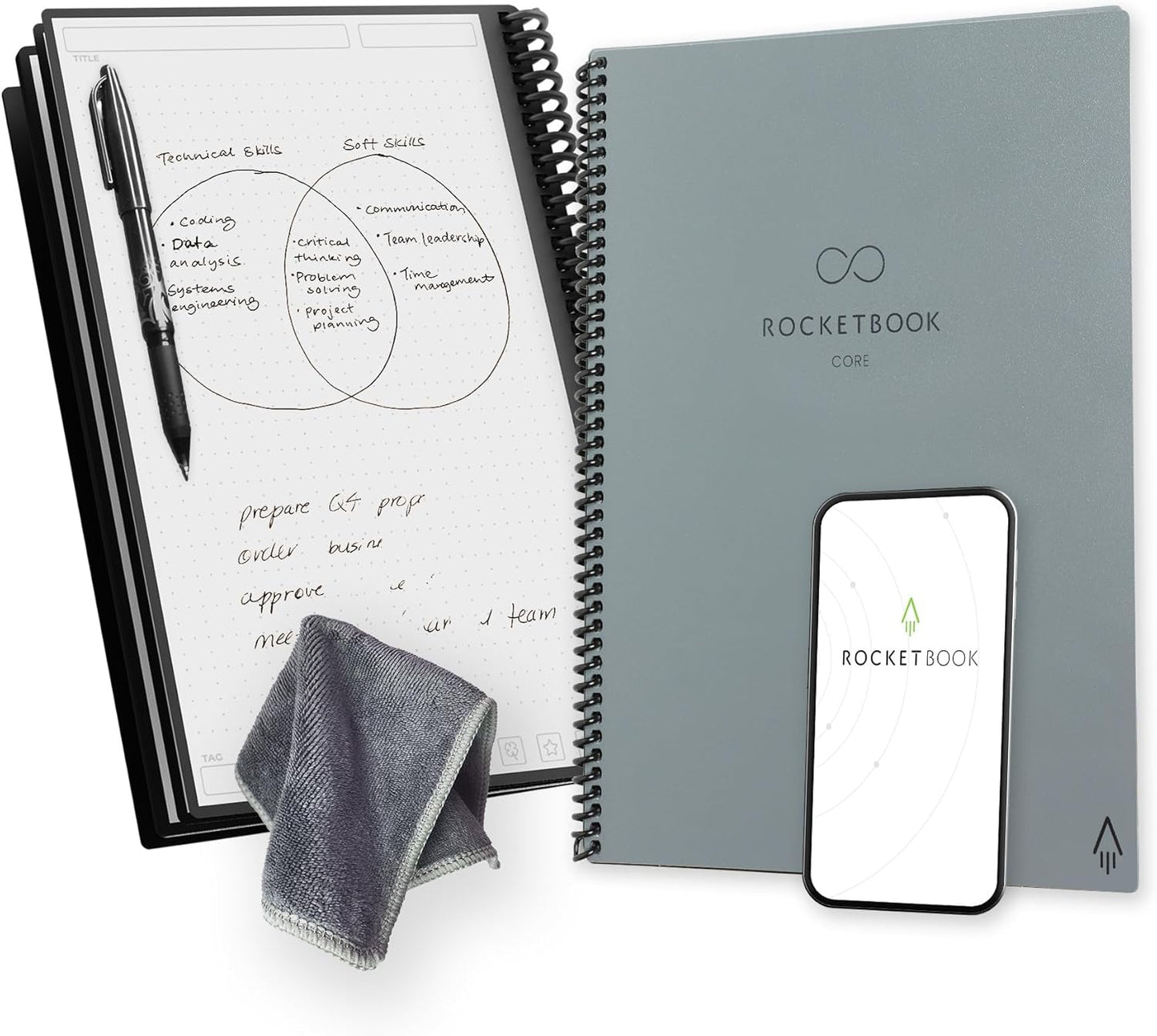 Rocketbook Core - Reusable Letter Size Notebook