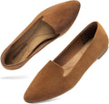 DREAM PAIRS Women's Pointed Toe Slip-On Flats - Office Essential adapt