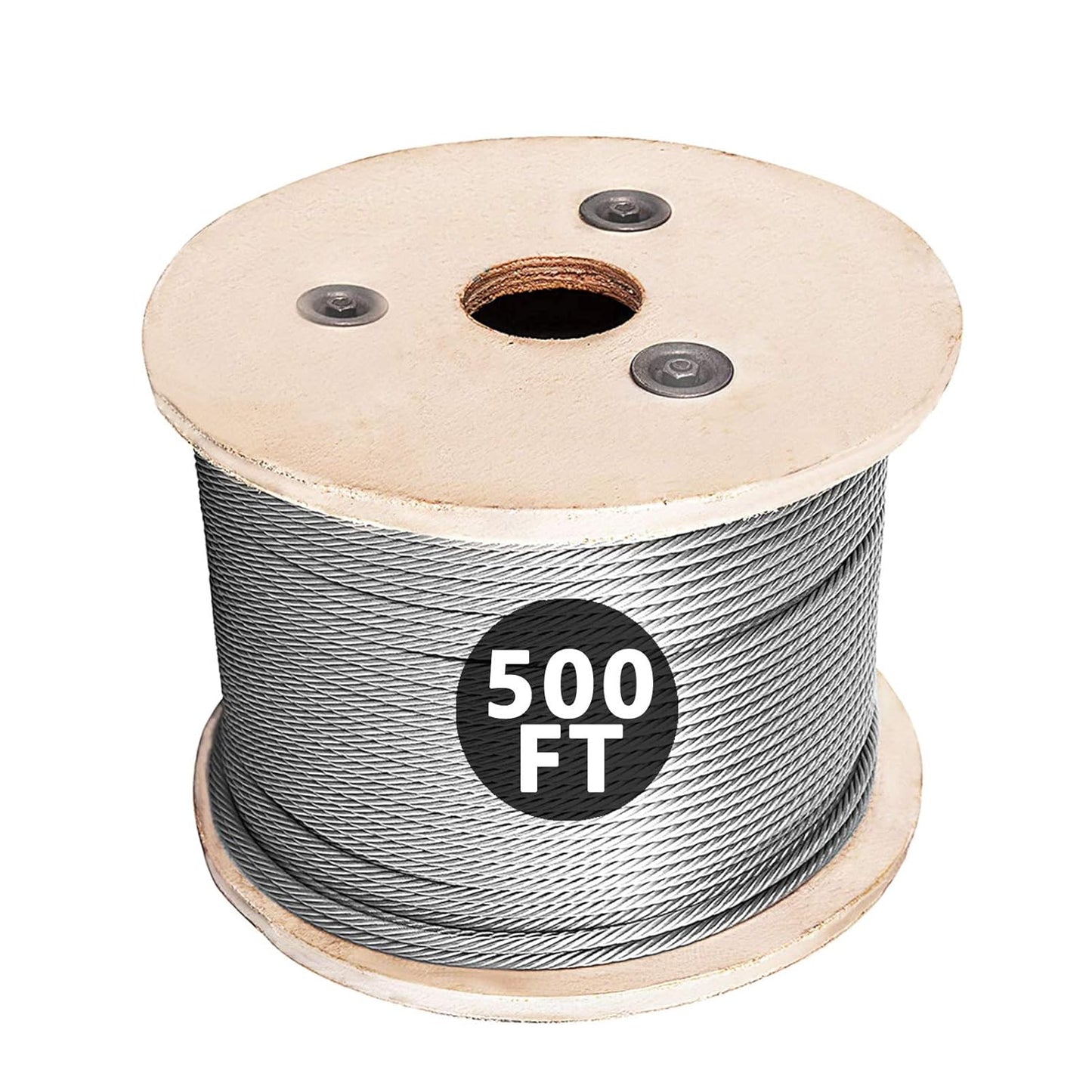 500FT 1/8in T316 Stainless Steel Cable for Deck Railing