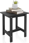Outdoor Side Table Small Patio Table - Weather Resistant HDPS Side