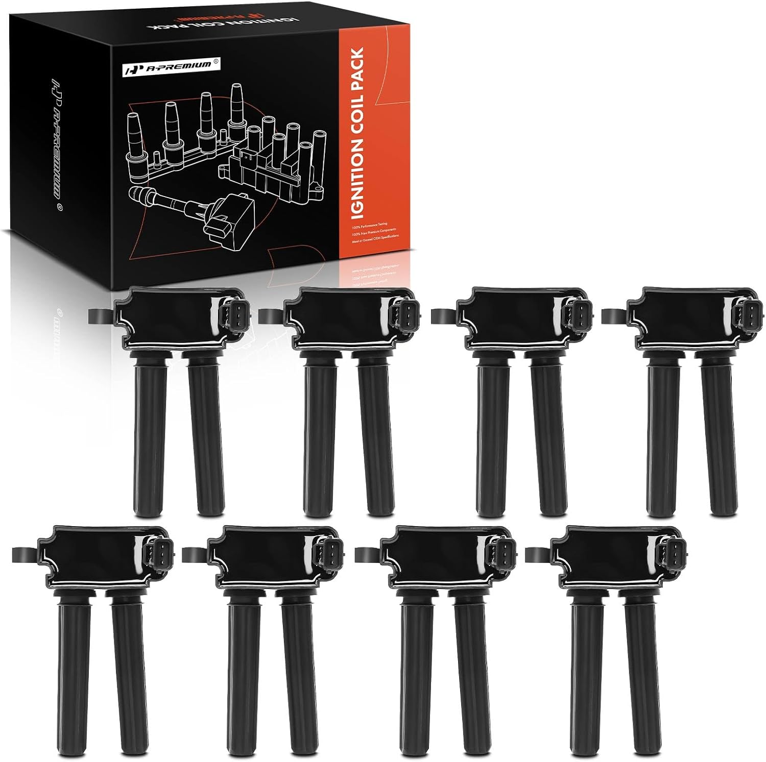 8PCS Ignition Coil Packs for Chrysler, Dodge, Jeep & Ram V8