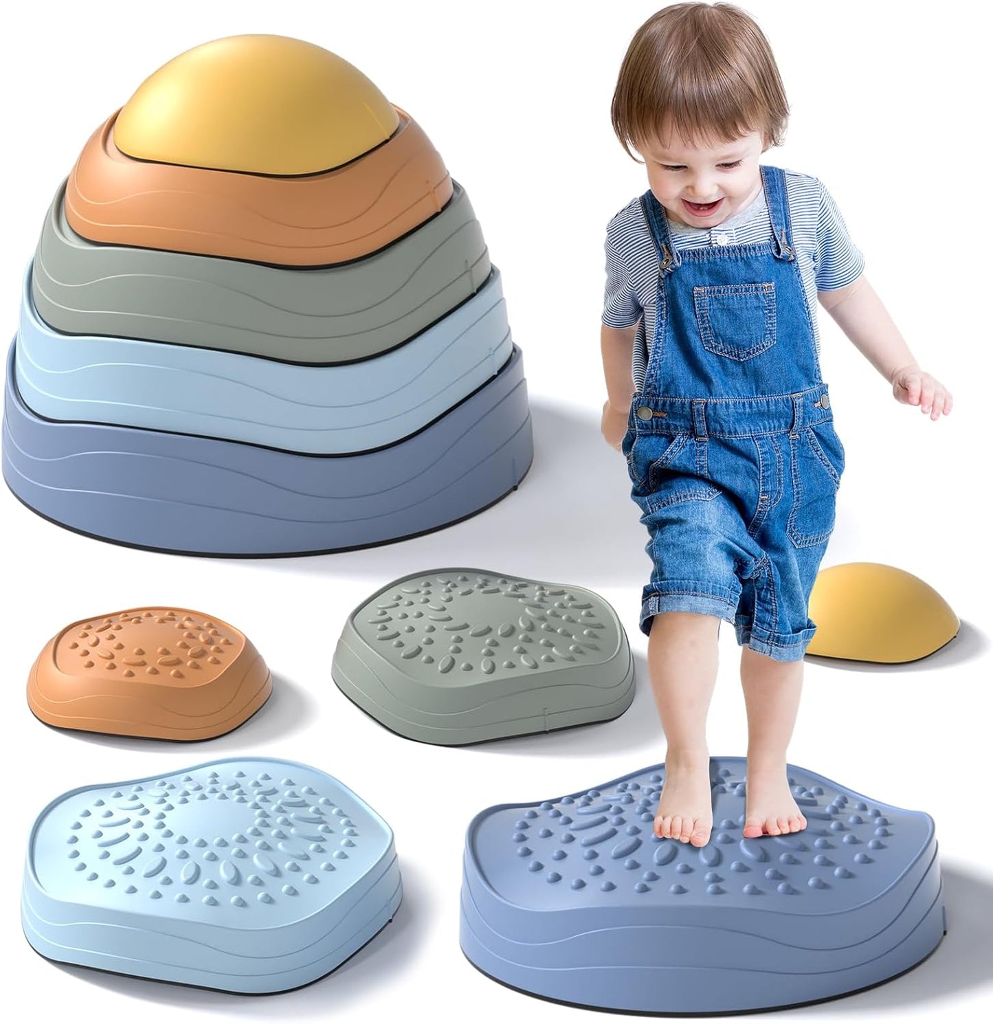 Lehoo Castle Stepping Stones for Kids - Non-Slip Fun Indoors