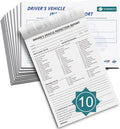 Detailed Driver's Vehicle Inspection Report for Truckers, 10 Pack