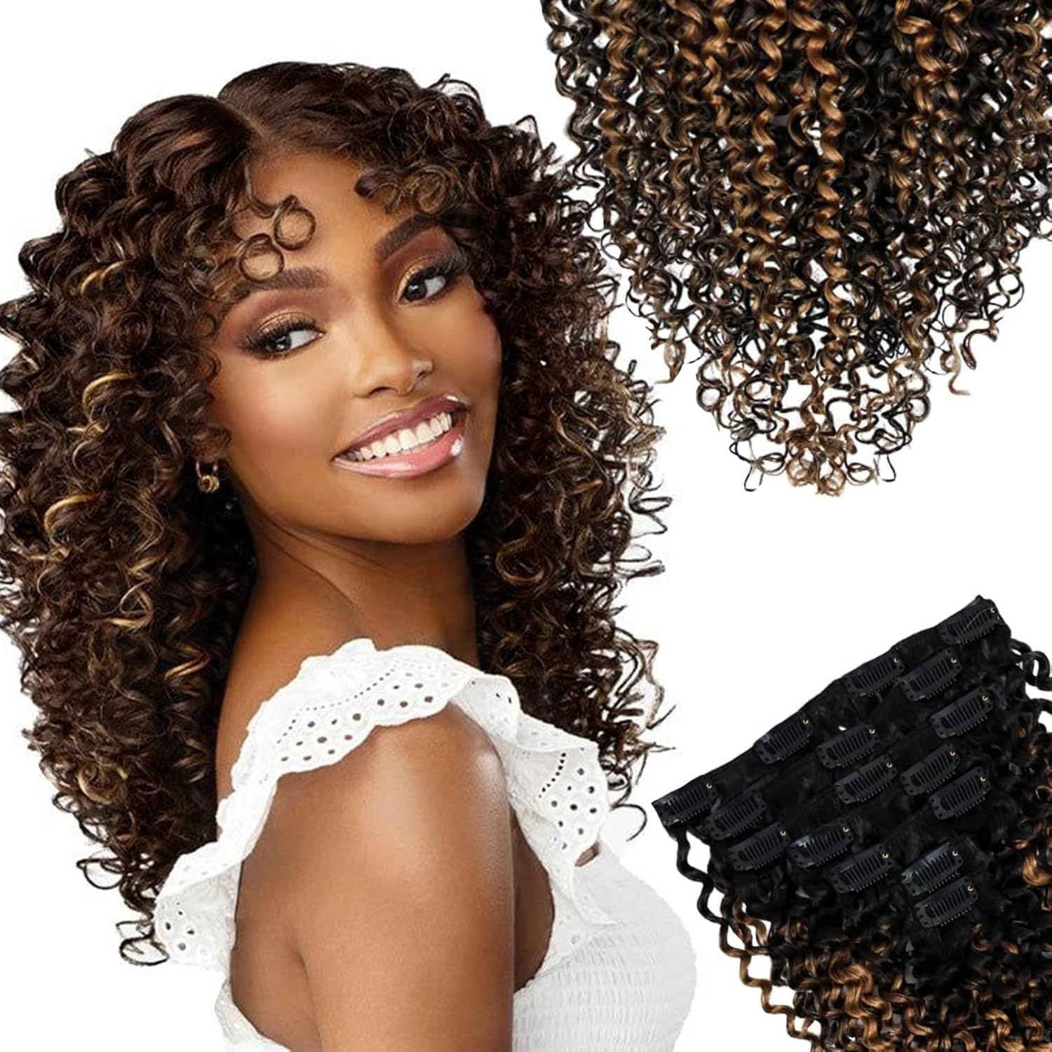 Kinky Curly Clip In Extensions for Effortless Style and Volume