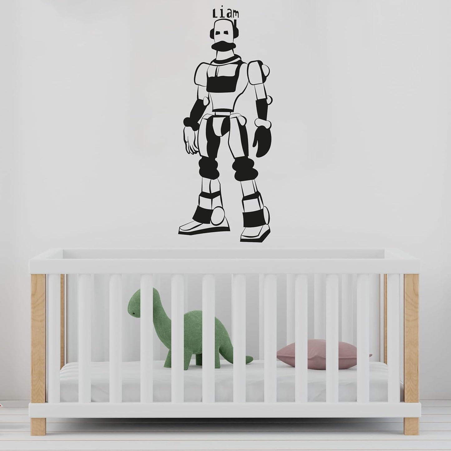 Personalized Robot Name Decals for Kids Room