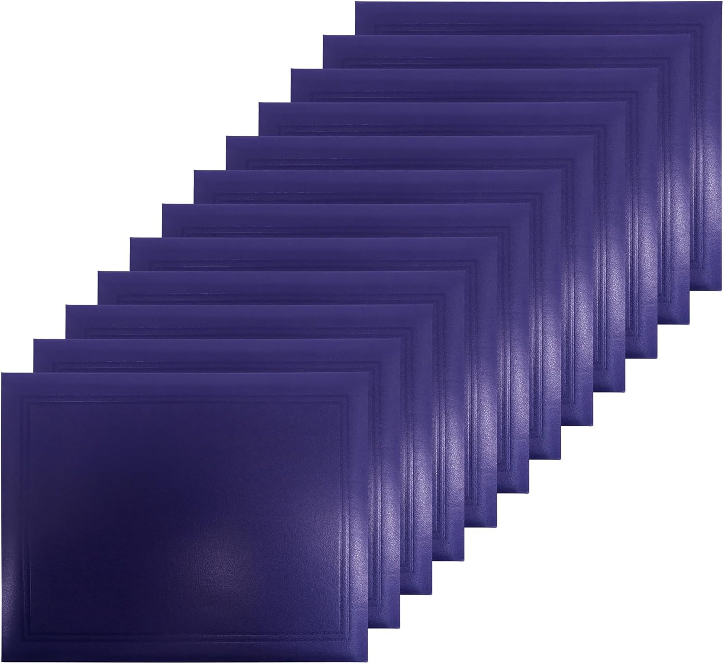 Smooth Padded Diploma Cover for Graduation Certificates - 12 Packs