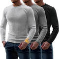 Riyiper Men's Ribbed Thermal Shirts for Winter Comfort and Style