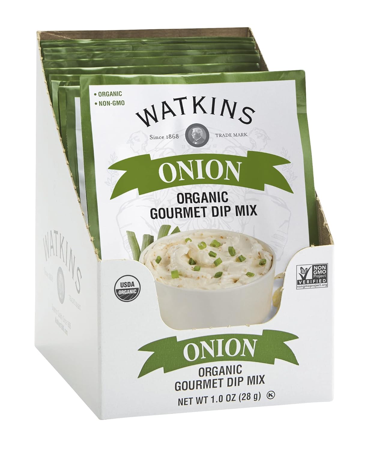 Organic Onion Dip Mix, 12-Pack for Quick Gourmet Recipes