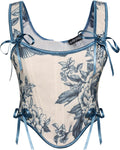Scarlet Darkness Corset Tops for Women Size 6-16 - Floral Bustier Fit
