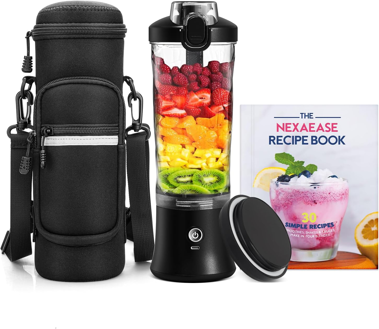 Portable Blender for Shakes and Smoothies with Insulated Case
