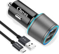 Rapid USB C Car Charger Dual USB Quick Charge 3.0 - Fast Car Power
