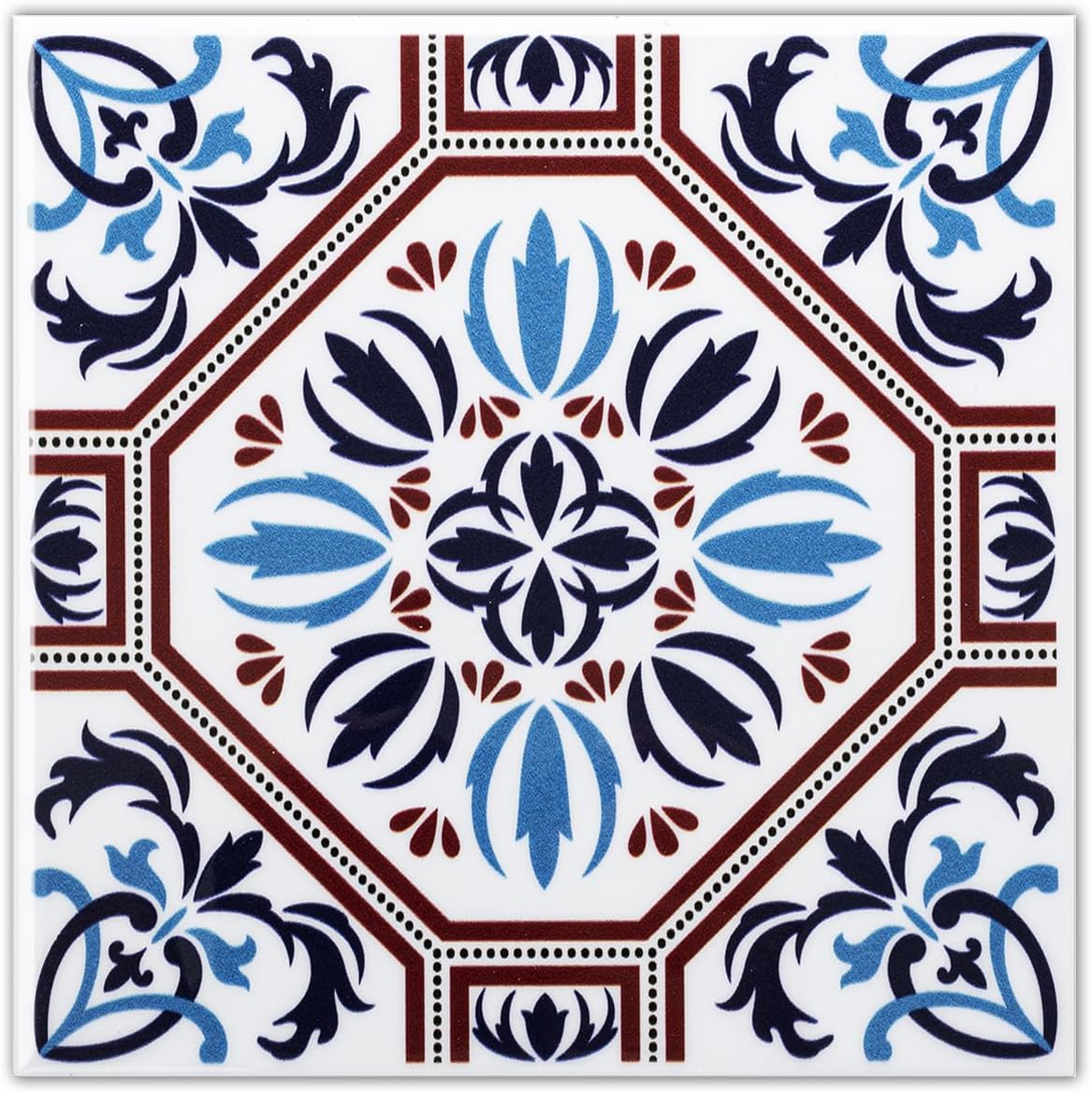 DICOFUN 32 Colorful Talavera Mexican Tile Peel and Stick Backsplash