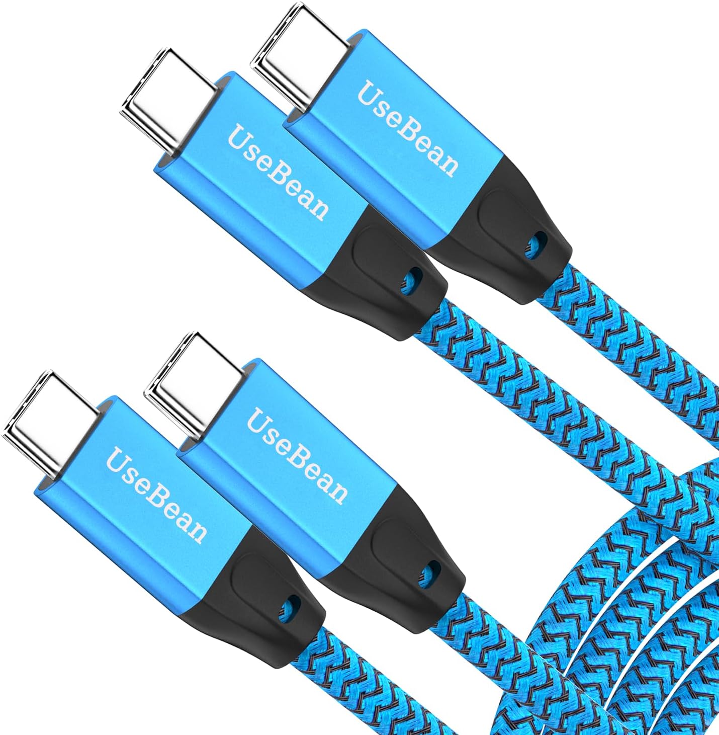 UseBean USB C to USB C Cable 100W 15FT 2Pack for Fast Charging