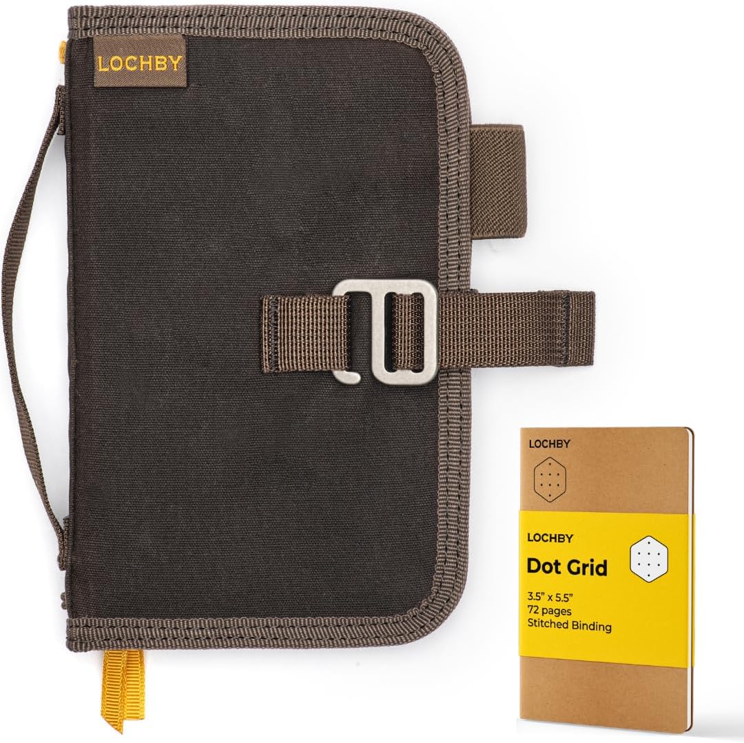 LOCHBY Mini Field Journal - Water Resistant Waxed Canvas Design