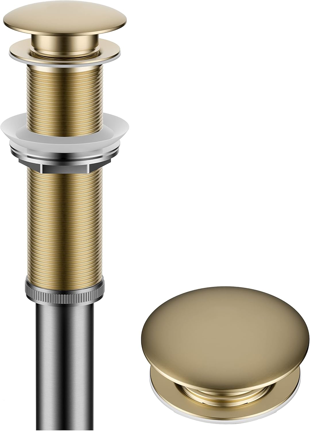 KRAUS Bathroom Sink Pop-Up Drain Assembly in Brushed Gold Finish