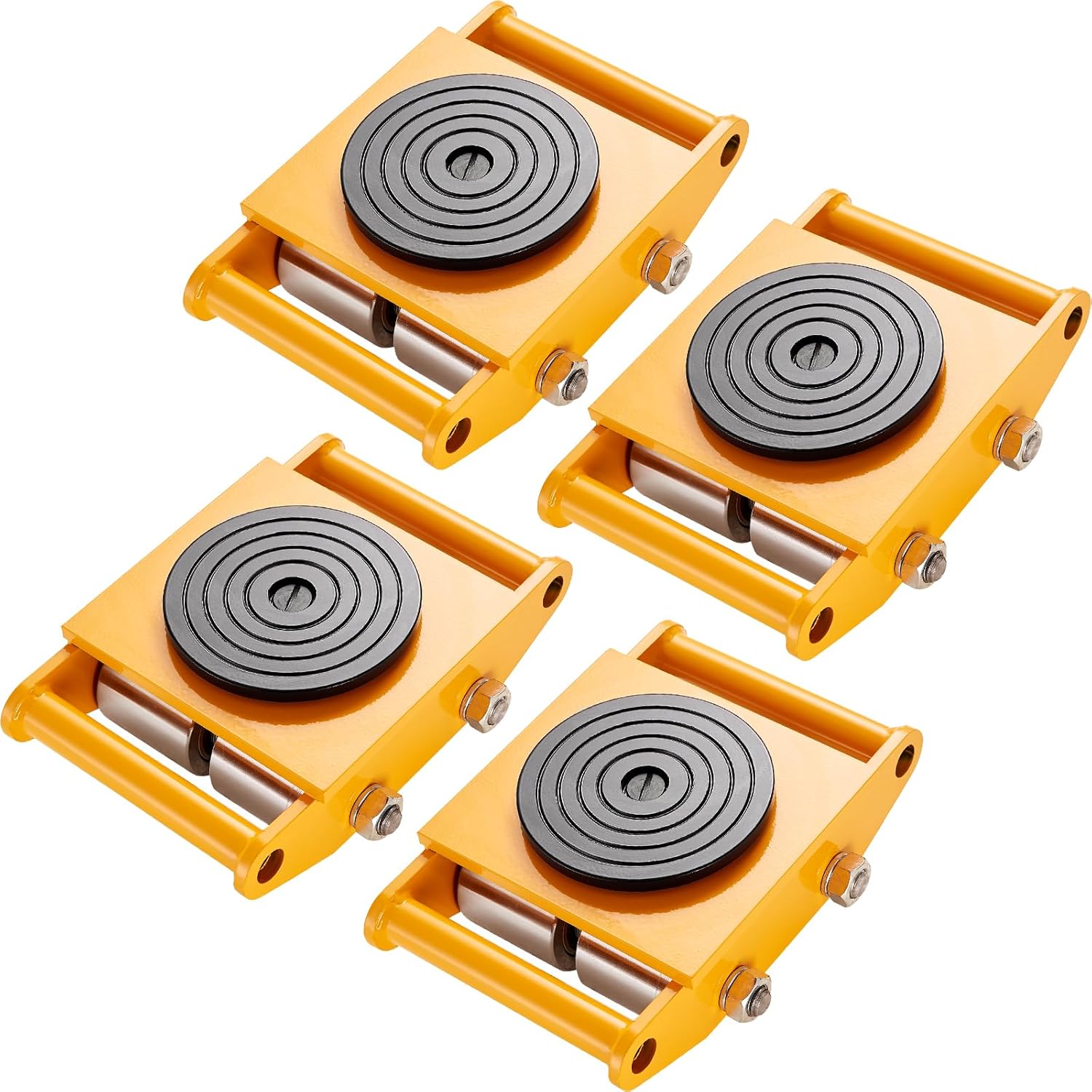 VEVOR 4PCS Skate Dolly for Heavy Duty Machinery Moving