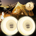 Rechargeable Camping String Lights 2-Pack - 7 Modes, IPX4 Waterproof