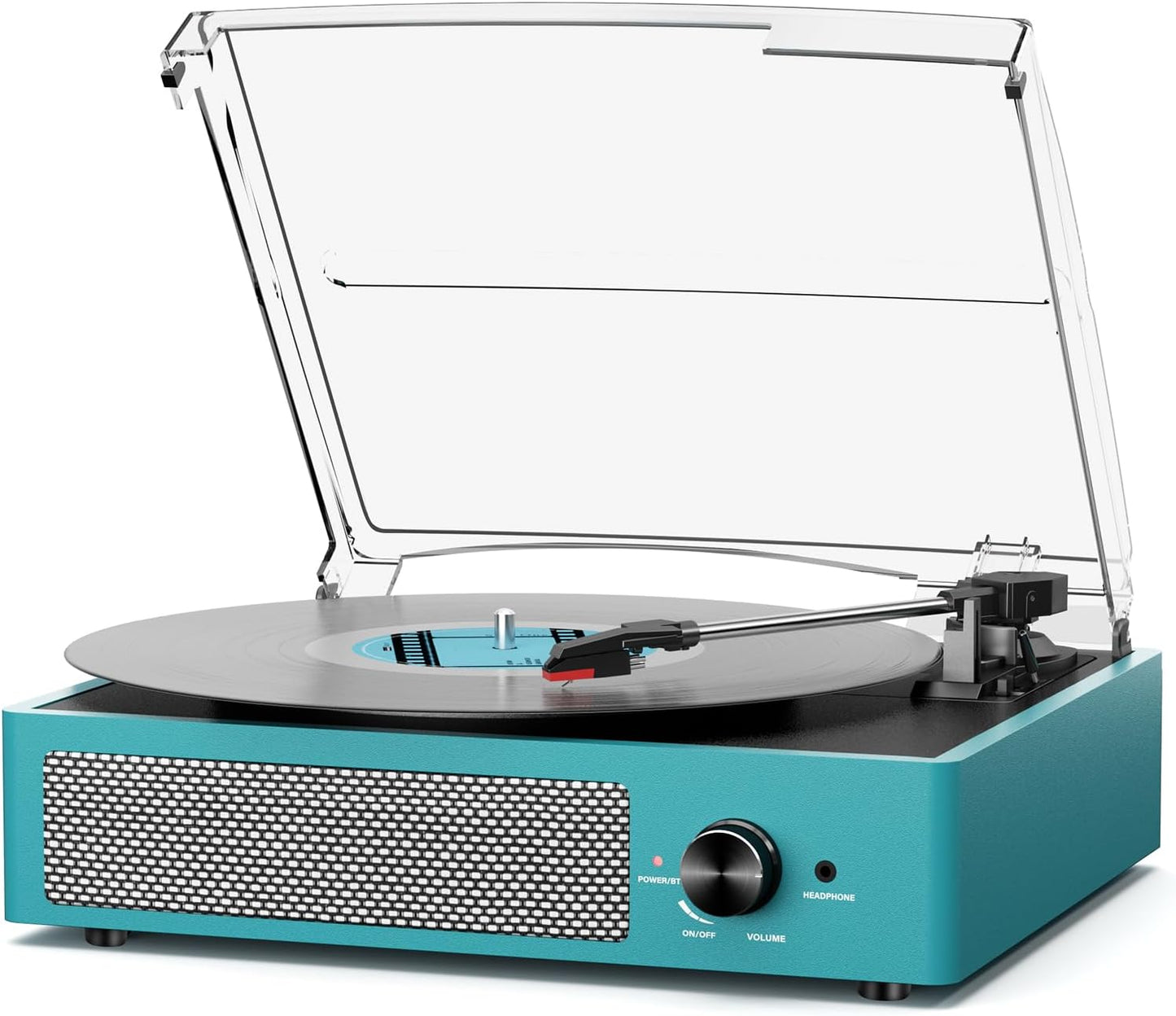Record Player for Vinyl with Bluetooth and Built-in Speakers