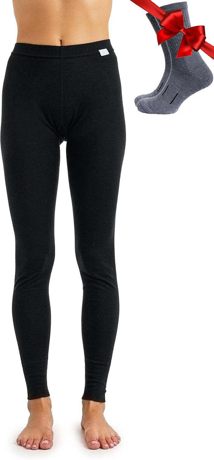 Merino Wool Base Layer Women Pants for Ultimate Comfort