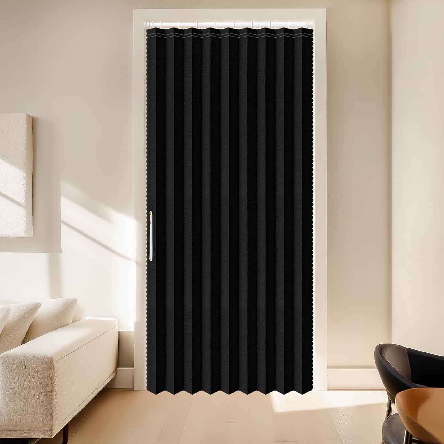AJAZZ 100% Blackout Sliding Door Curtains for Home Decor