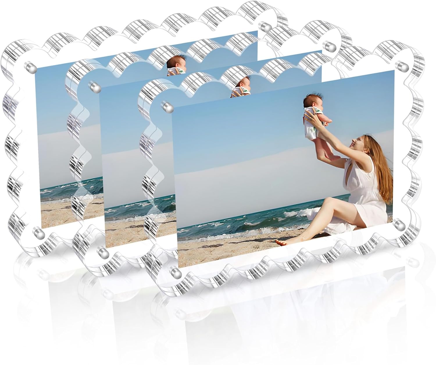 3 Pack Acrylic Picture Frame for Stylish Desktop Display