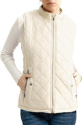 Cozy Women's Puffer Vest in Quilted Style with Water-Resistant Fabric