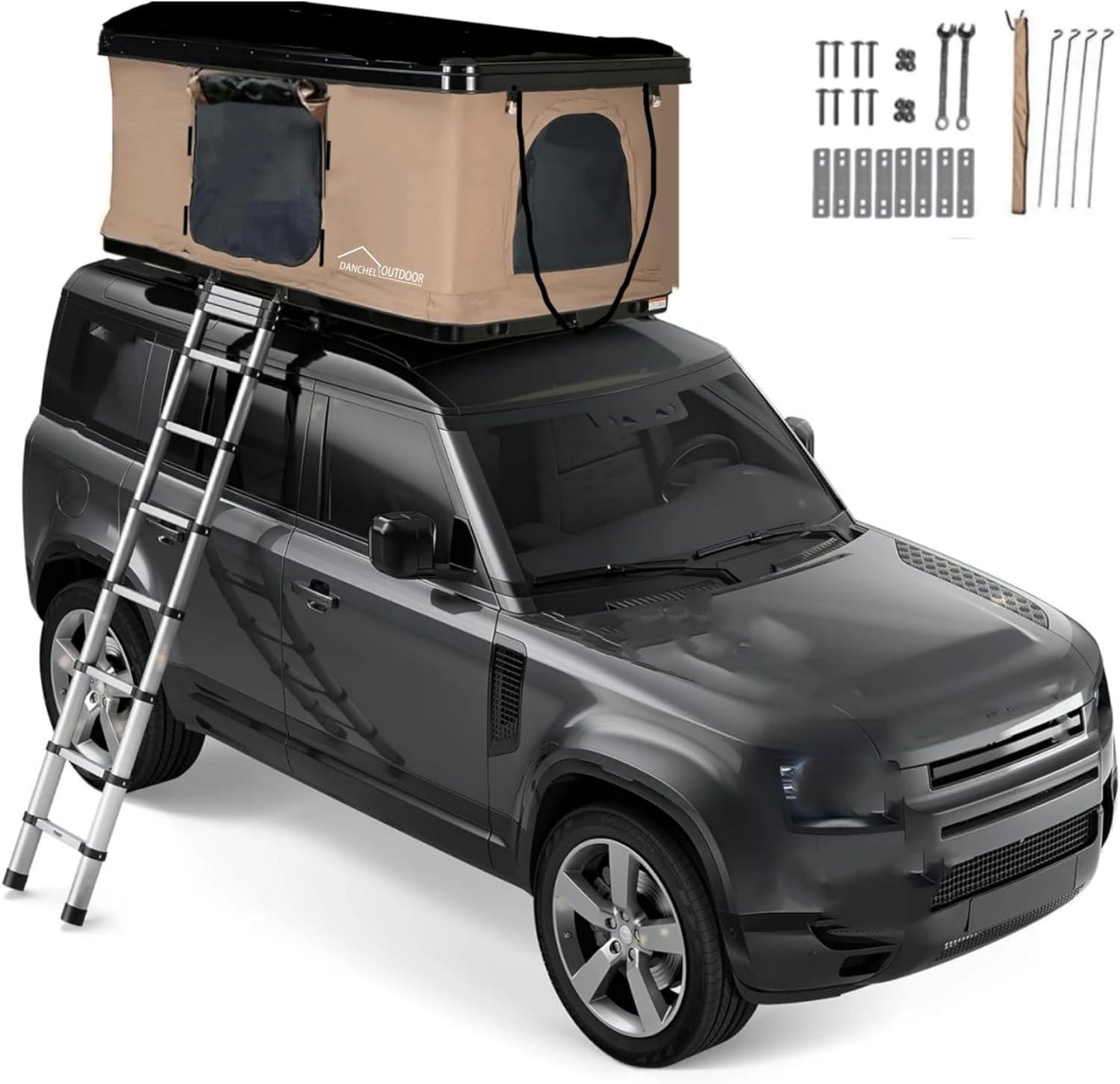 DANCHEL OUTDOOR Waterproof 2-Person Rooftop Tent