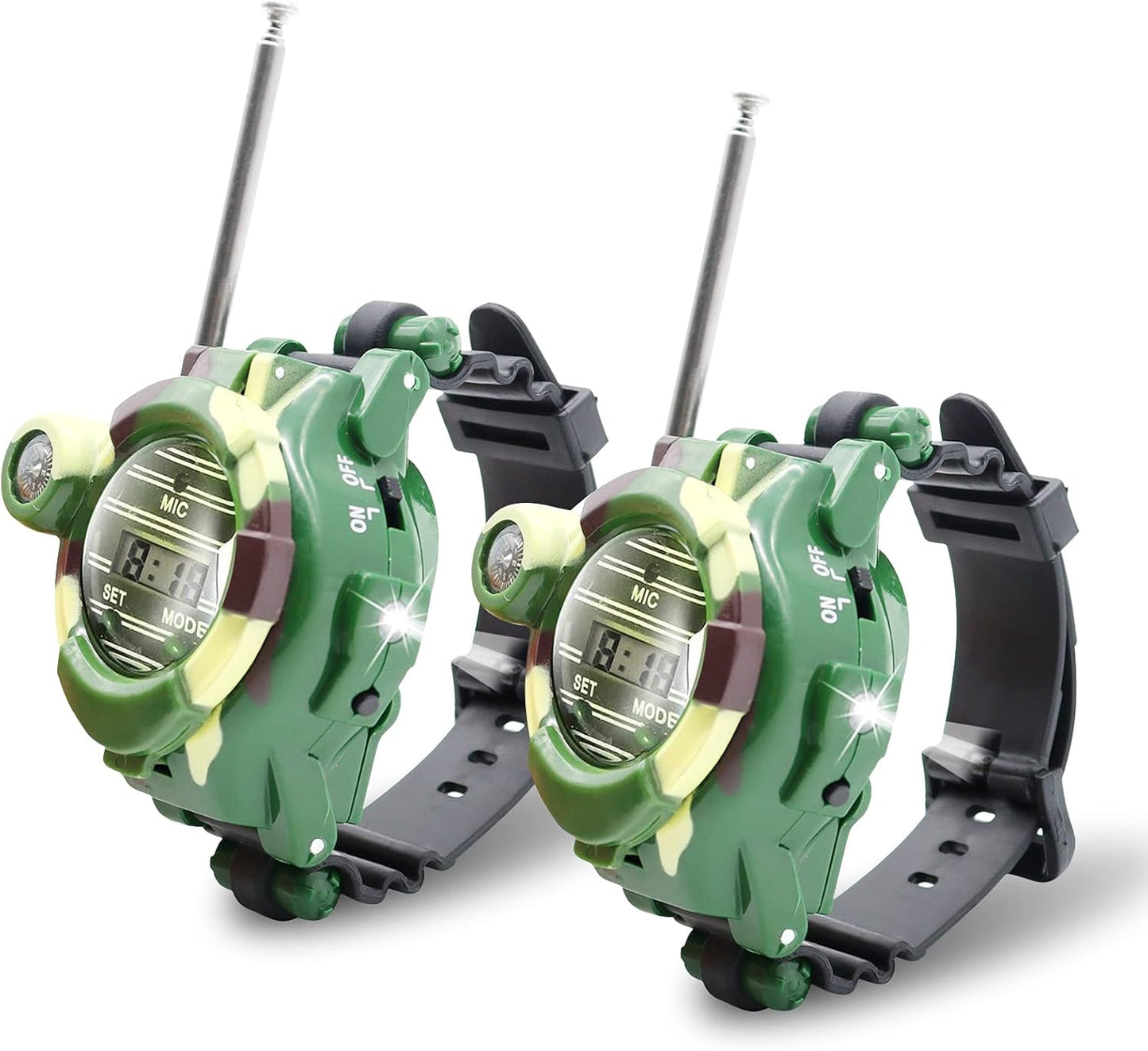7-in-1 Spy Watch Walkie Talkies - Long Range Fun!