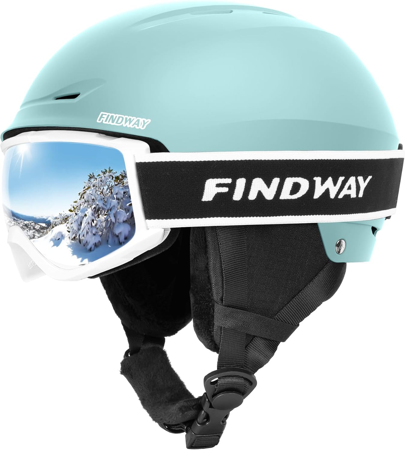 Findway Ski Helmet Set - Shockproof Safety for Snow Sports