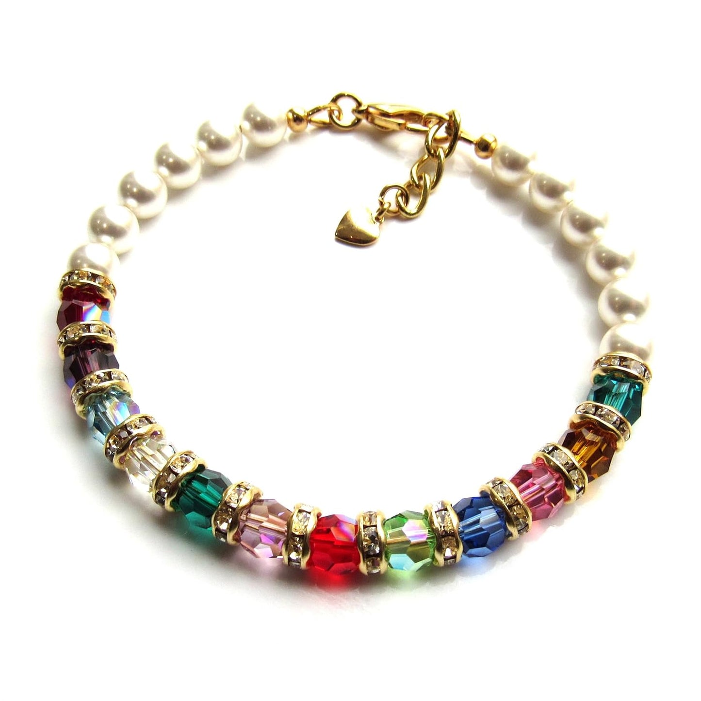 Custom Mothers Bracelet with Birthstones - Meaningful Gift for Mom
