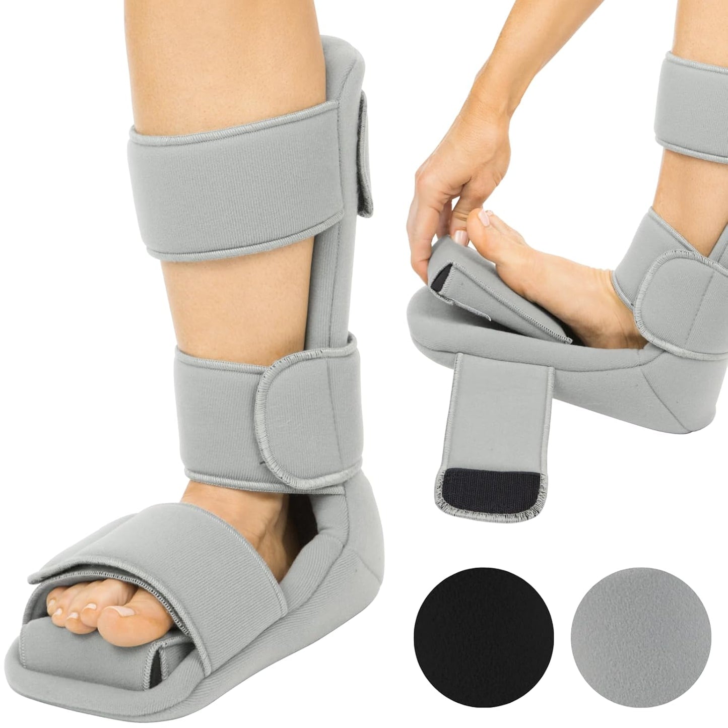 Vive Plantar Fasciitis Night Splint with Stretch Wedges for Relief