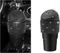 Bling Car Trash Can with Lid - Sparkling Crystal Auto Garbage Can