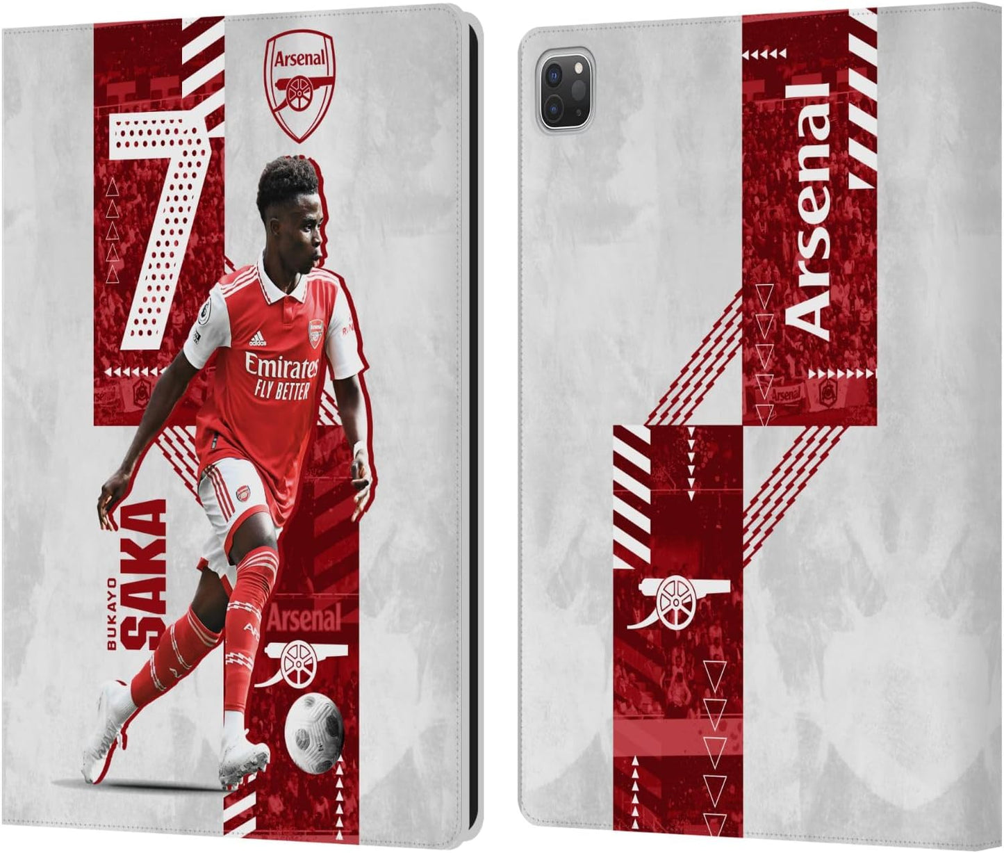 Arsenal FC Bukayo Saka Leather Wallet Case for iPad Pro 13
