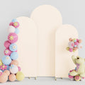 Putros Wedding Arch Cover 4FT 5FT 6FT Beige Spandex Chiara Backdrop