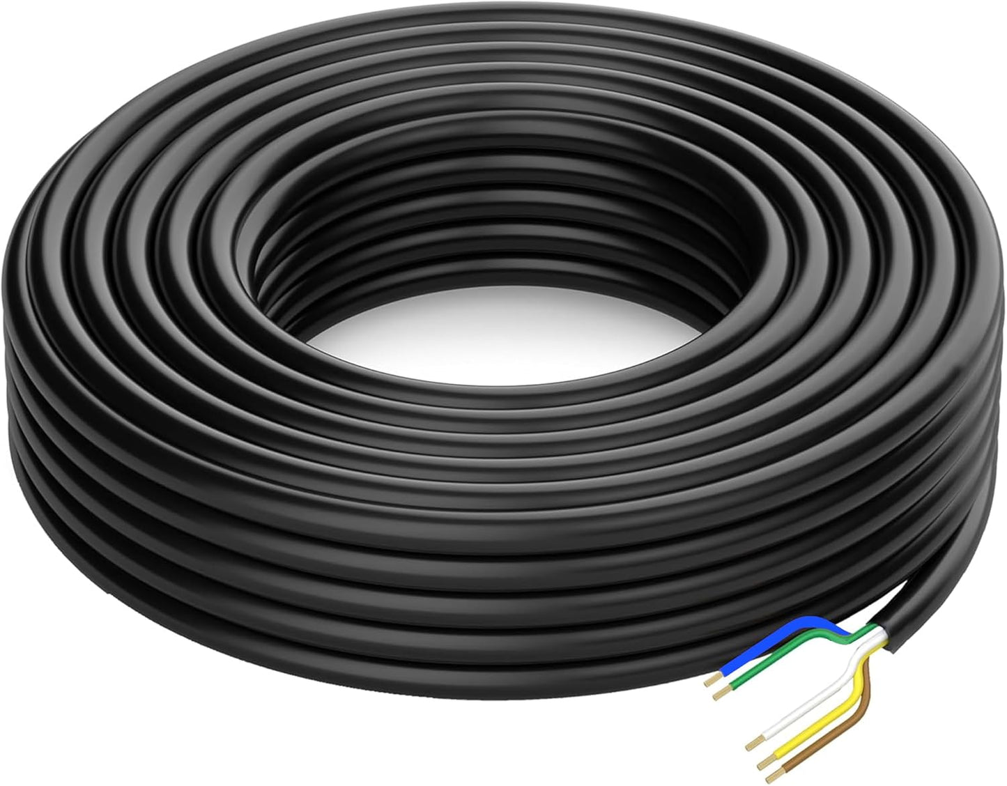100 Foot Heavy Duty 14AWG 5 Way Round Conductor Wiring Cord