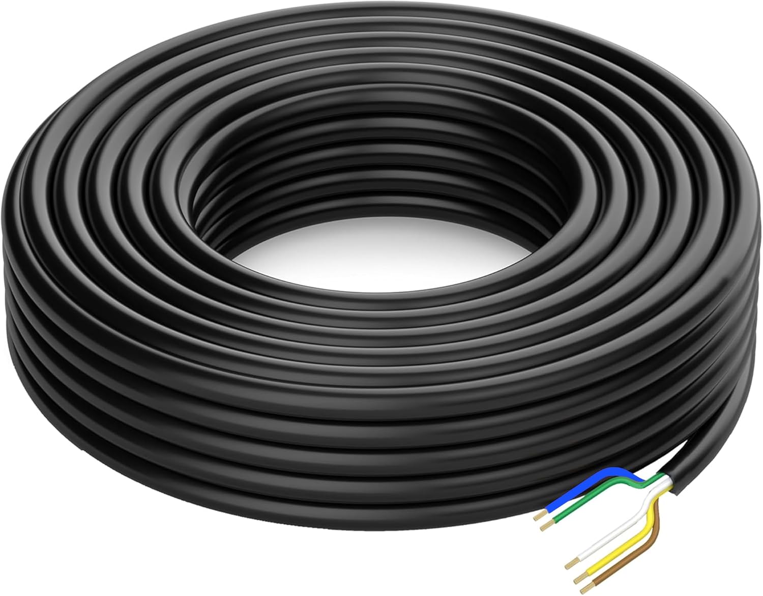100 Foot Heavy Duty 14AWG 5 Way Round Conductor Wiring Cord