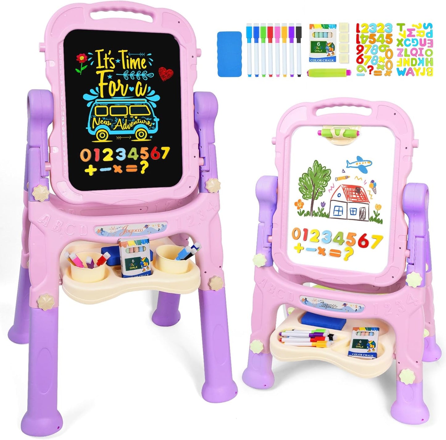 Joyooss Art Easel for Kids - Adjustable Toddler Stand