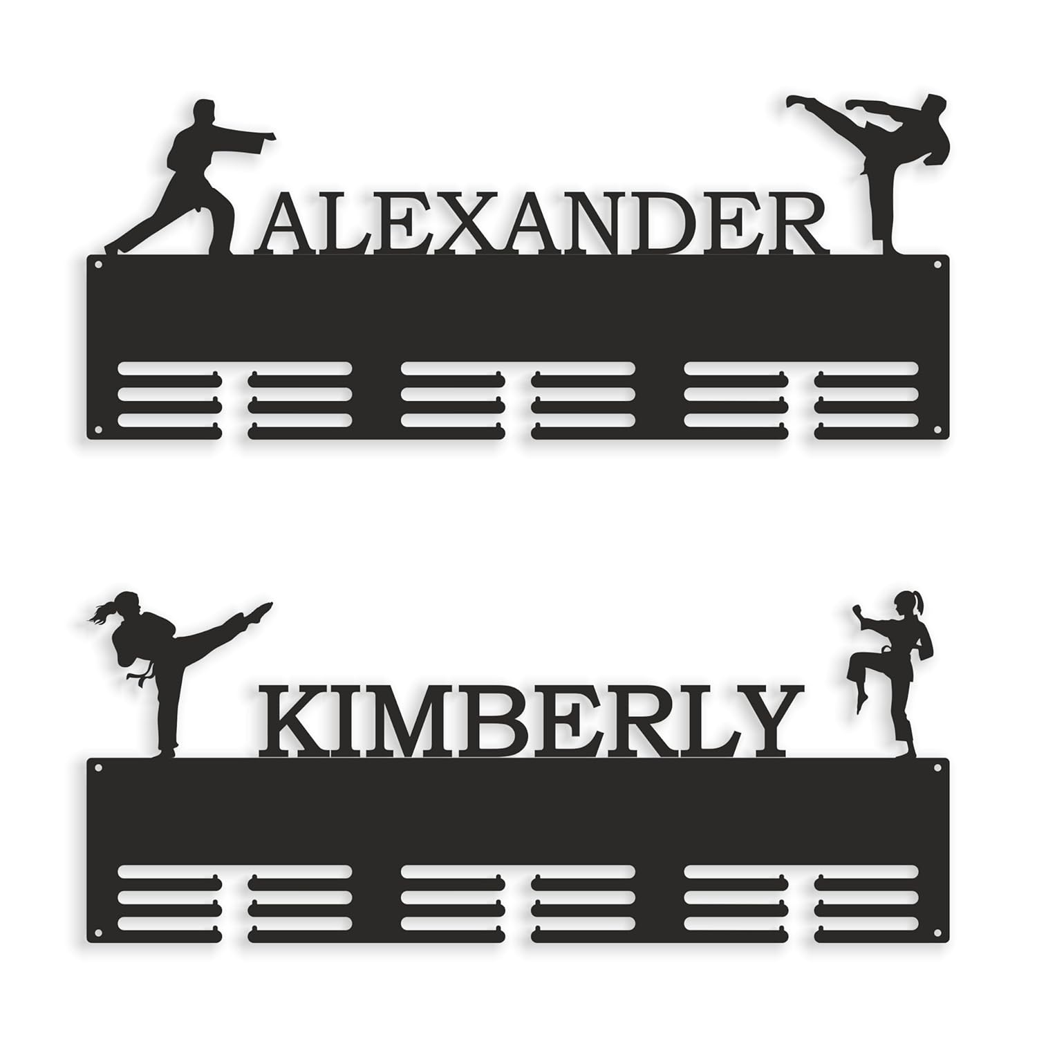 Personalized Taekwondo Medal Holder for Sports Awards Display