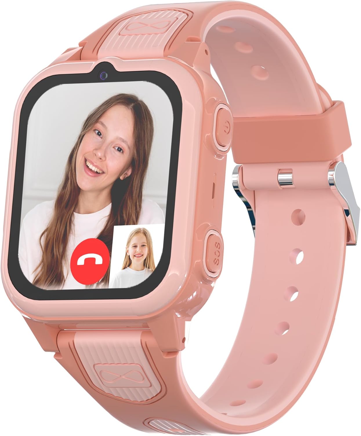 4G Kids Smart Watch with GPS Tracker for Girls Age 6-15