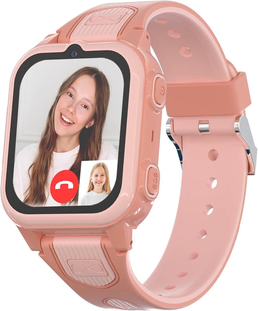 4G Kids Smart Watch with GPS Tracker for Girls Age 6-15