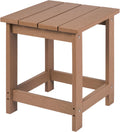 Adirondack Square Outdoor Side Table - Weather Resistant Teak
