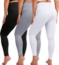 Creamlush Plus Size Leggings High Waisted 3 Pack - Lightweight Comfort