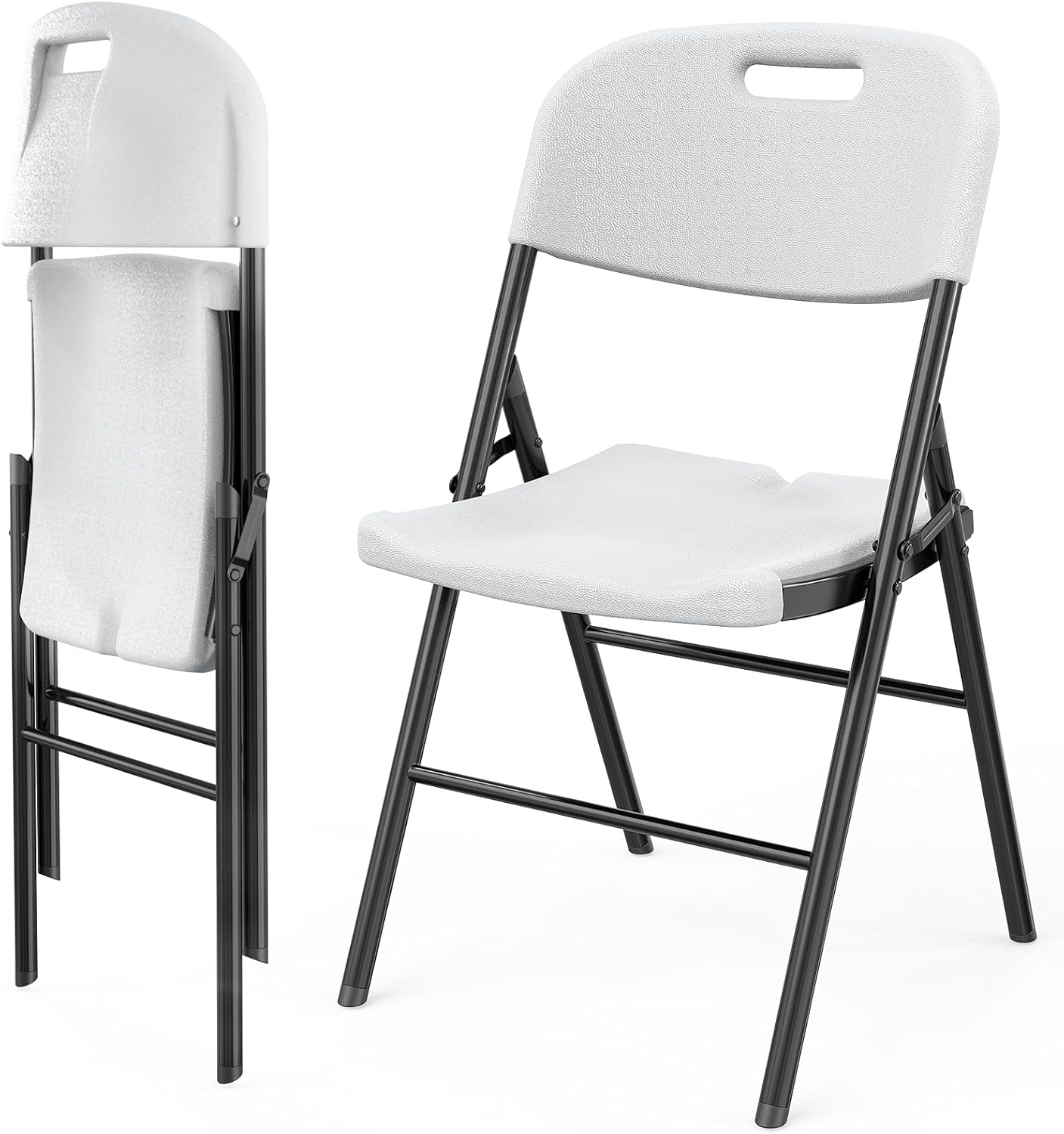 VINGLI Folding Chairs for Indoor Outdoor Use, Heavy Duty 2 Pack