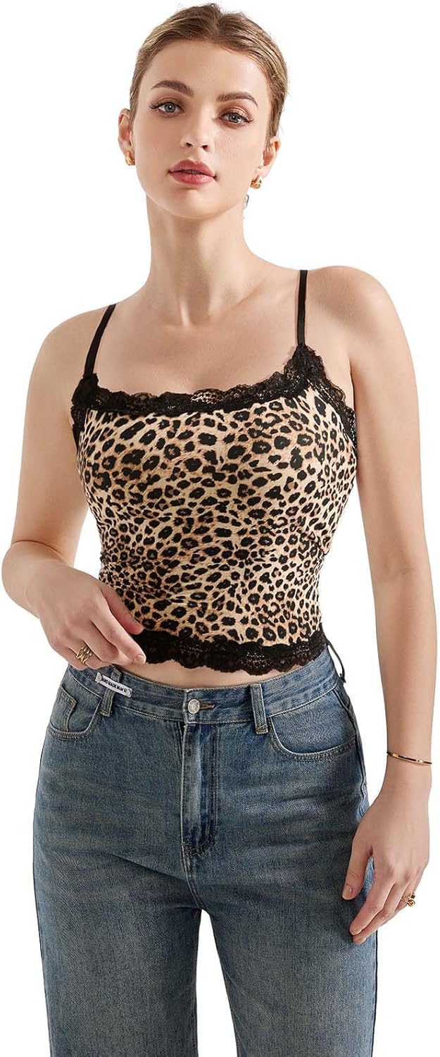 SUUKSESS Women Lace Double Lined Camisole Top for Stylish Outfits