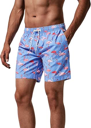 Mens Slim Fit Swim Shorts Quick Dry Trunks for Summer Fun